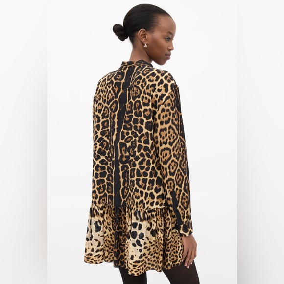 Yves Saint Laurent Animal Print Long Sleeve Dress - Picture 5 of 5
